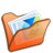 Folder orange mypictures Icon